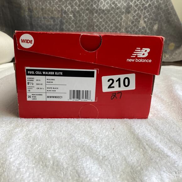 New Balance FuelCell Walker Elite Mens 8.5 White Shoes - Picture 10 of 10